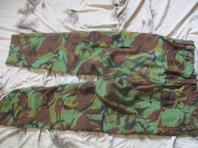 Falklands WAR ERA old type 70S DPM JUNGLE TROPICAL COMBAT TROUSERS SIZE 22 L 36'
