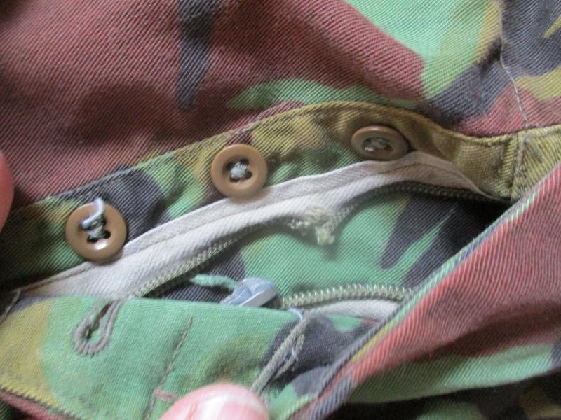 Falklands WAR ERA old type 70S DPM JUNGLE TROPICAL COMBAT TROUSERS SIZE 22 L 36'