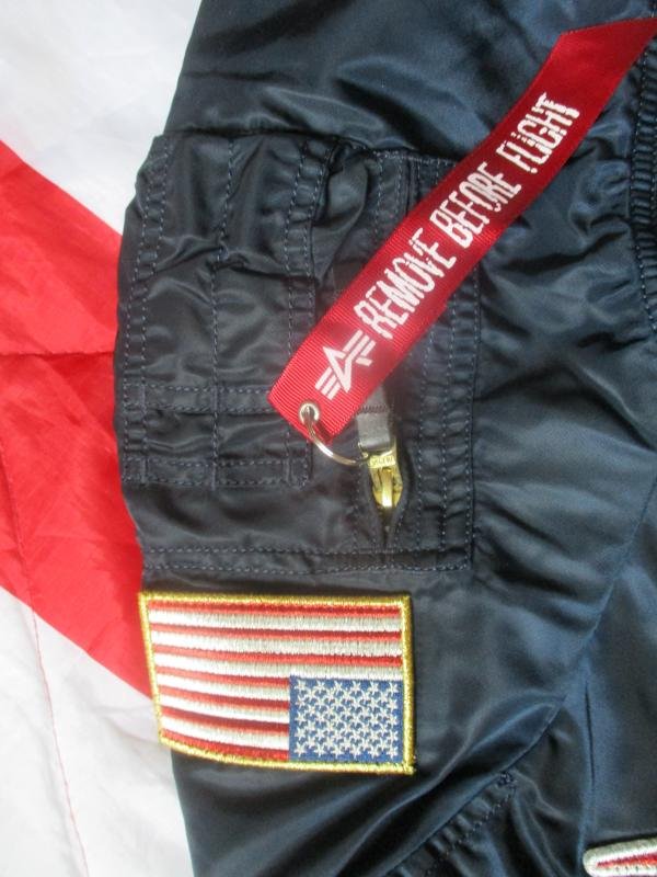 ALPHA INDUSTRIES NASA 100TH SPACE SHUTTLE MISSION MA1 bomber pilot JACKET COAT SMALL