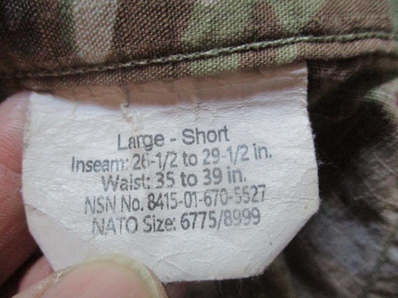 Latest us army issue JUNGLE HOT WEATHER combat TROUSERS PANTS scorpion camo L S
