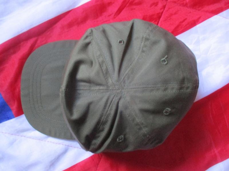1973 US ARMY ISSUE VIETNAM WAR baseball base ball type CAP HAT OG GREEN platoon