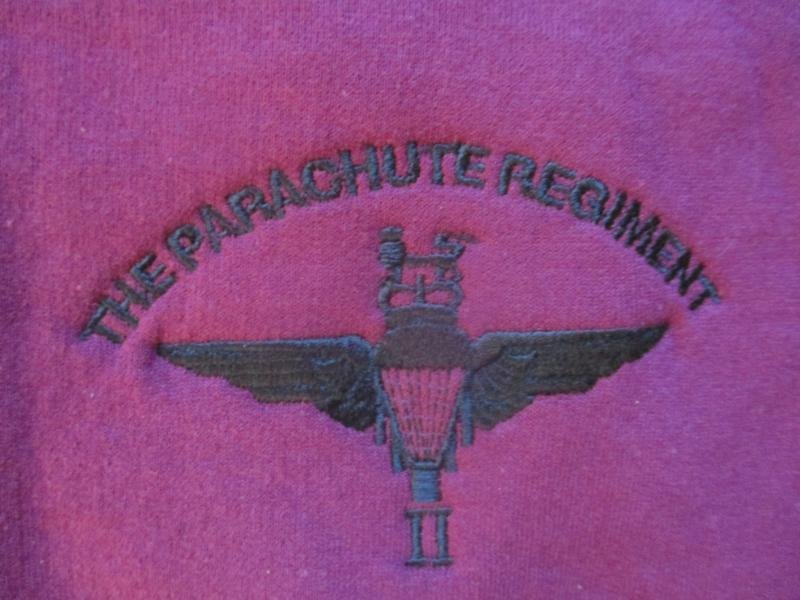 2nd BATTALION THE PARACHUTE REGIMENT 2 para AIRBORNE MAROON sweat shirt XL new