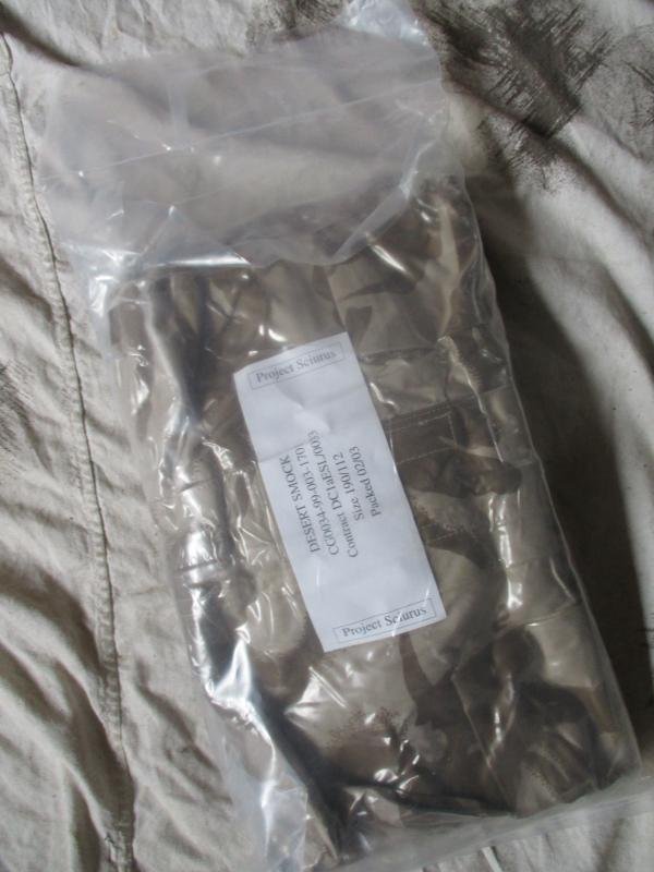 RARE SAS ISSUE COTTON GABARDINE mk2 sas windproof SMOCK project sciurus DESERT DPM DDPM 190/112 xl NEW