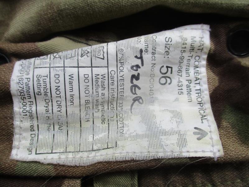 GENUINE BRITISH ARMY ISSUE MTP MULTICAM modified BUSH BOONIE JUNGLE HAT 56CM S M