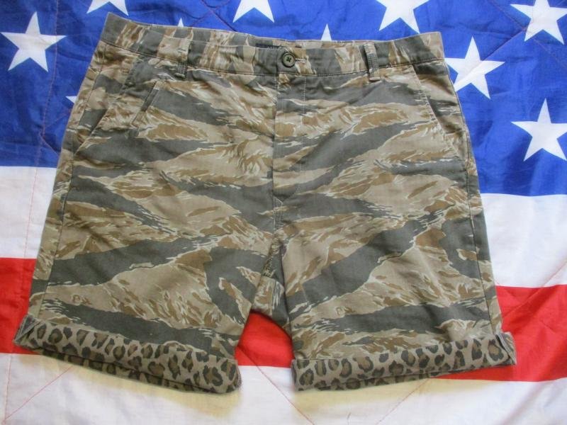 ALL SAINTS us army sf / arvn VIETNAM WAR JWD tiger stripe combat HBT SHORTS