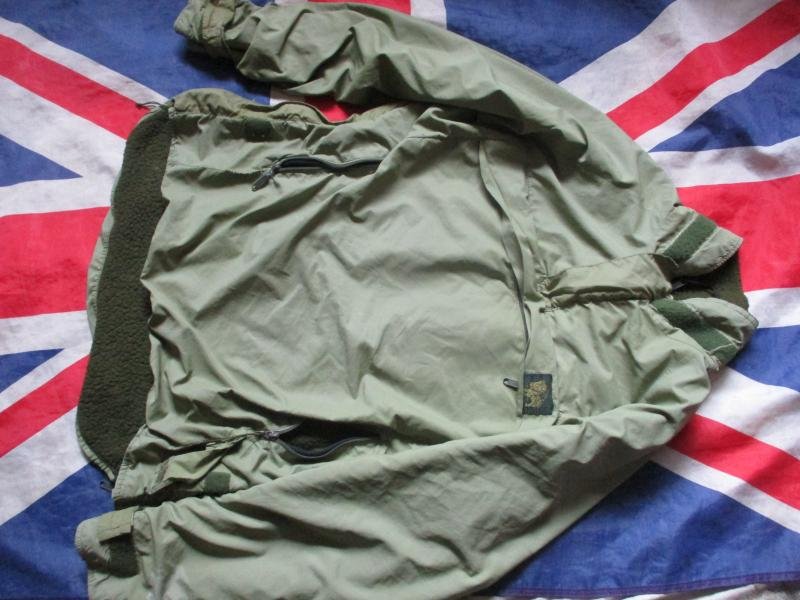 Original BUFFALO special6 FUR PILE FLEECE & PERTEX og green SHIRT SMOCK 46 large
