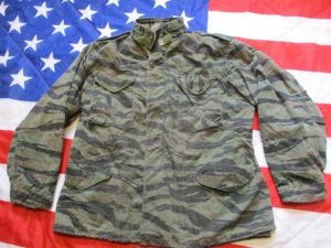 USA US ARMY VIETNAM WAR tiger stripe M65 COMBAT jacket COAT large regular -XL