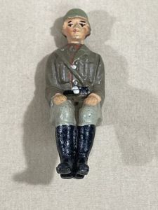 Original Nazi Era German Toy Soldier Sitting