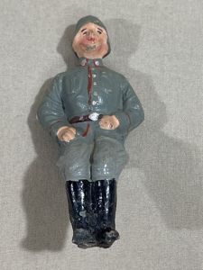 Original Nazi Era German Toy Soldier Sitting