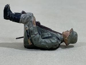 Original Nazi Era German Toy Soldier Sitting with Rifle