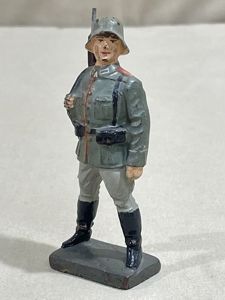 Original Nazi Era German Army Toy Soldier Guarding, LINEOL