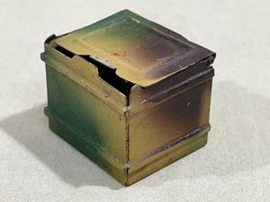 Original Nazi Era German Army Toy Soldier's Camouflaged Metal Box