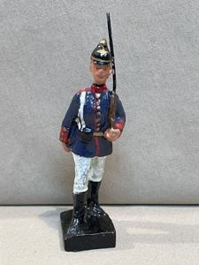 Original Weimar Era German Toy Soldier, Pre-WWI Uniform Marching w/Rifle, LINEOL