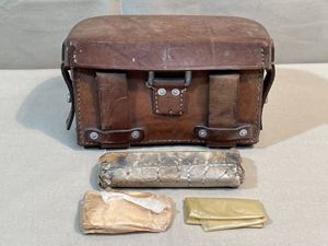 Original Pre-WWII German Stretcher-Bearer's Left Side Front Pouch w/Contents