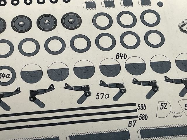 Original WWII German Paper Model Kit, Panzer II (Incomplete) — image 11
