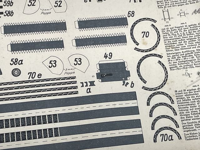 Original WWII German Paper Model Kit, Panzer II (Incomplete) — image 15