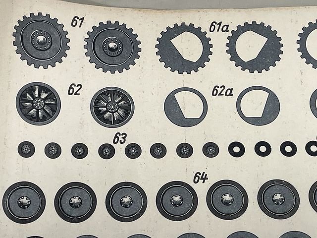 Original WWII German Paper Model Kit, Panzer II (Incomplete) — image 9