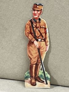 Original Nazi Era German SA Man Stiff Paper Cut-Out