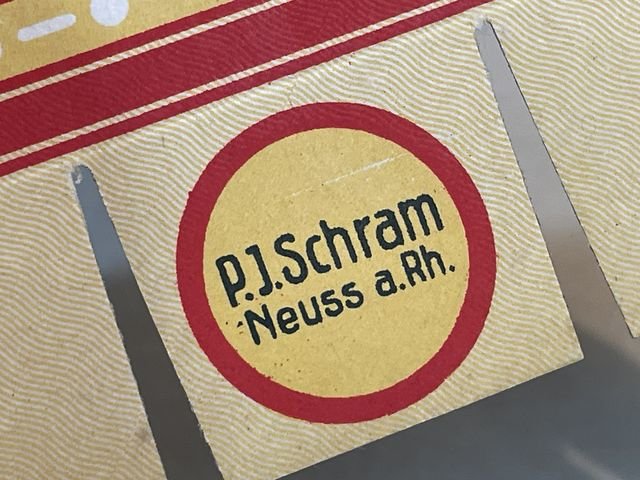 Original Pre-WWII Era German Ration Item, Egg Spaghetti Box 1936 — image 3