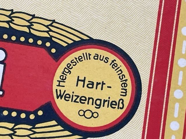 Original Pre-WWII Era German Ration Item, Egg Spaghetti Box 1936 — image 4