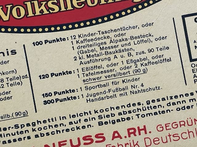 Original Pre-WWII Era German Ration Item, Egg Spaghetti Box 1936 — image 8