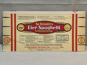 Original Pre-WWII Era German Ration Item, Egg Spaghetti Box 1936