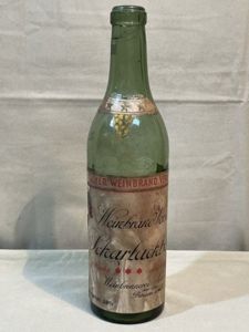 Original Pre-WWII German Wine Bottle, Mark 2.35 Price!