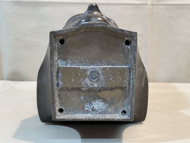 Original Nazi Era German Metal HITLER Bust, Rifle Butt Damaged — image 12