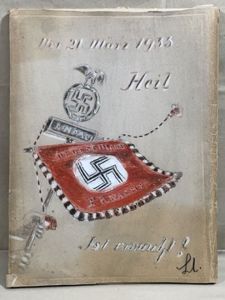 Original 1933 German Hand Illustrated DEUTSCHLAND ERWACHT Large Folder, One-of-a-Kind!