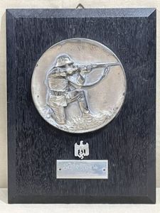 Original 1935 German Army Shooting Prize Plaque, Schießpreis