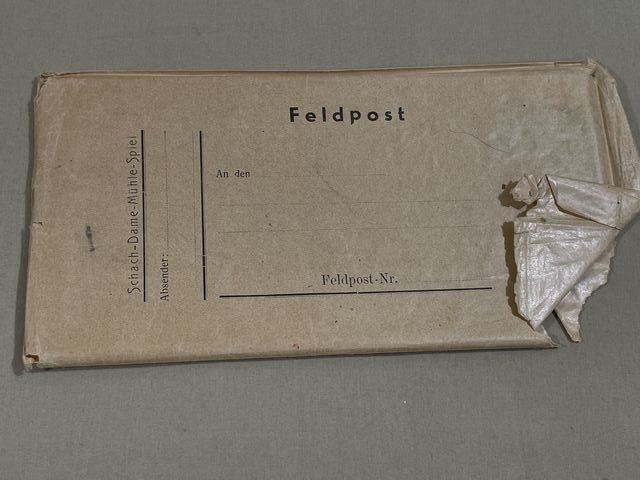 Original WWII German Soldier's Feldpost Chess Game w/Envelope Mailer — image 9