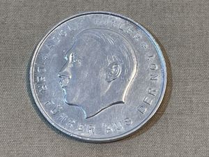 Original 1929 German Adolf Hitler Campaign Coin, Aluminum