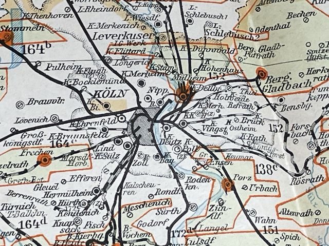 Original 1938 German Postal Map, Berlin Special Edition — image 12