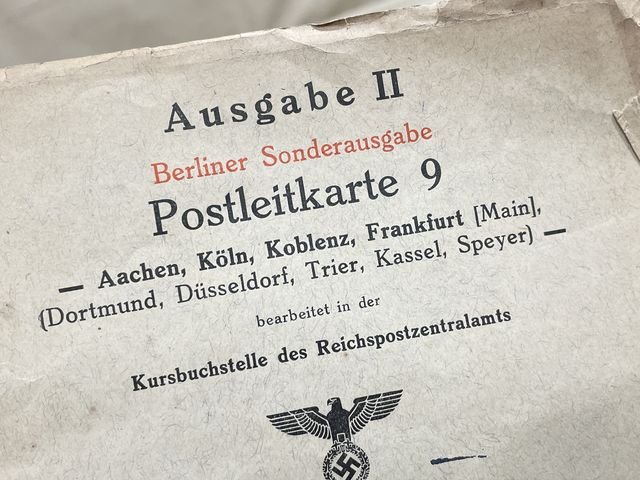 Original 1938 German Postal Map, Berlin Special Edition — image 2