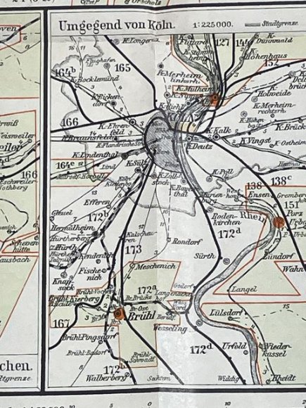 Original 1938 German Postal Map, Berlin Special Edition — image 21
