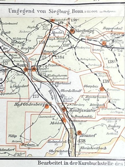 Original 1938 German Postal Map, Berlin Special Edition — image 22