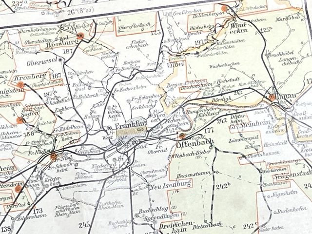 Original 1938 German Postal Map, Berlin Special Edition — image 23