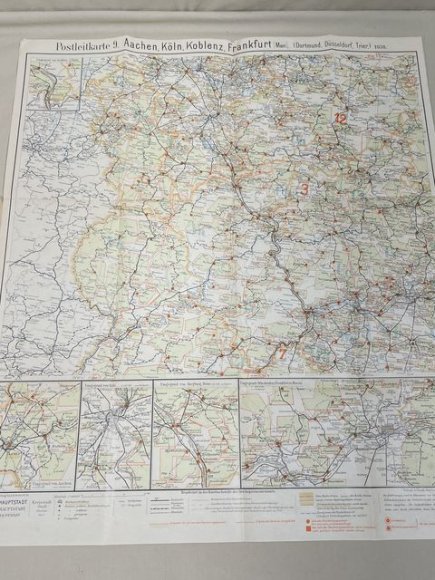 Original 1938 German Postal Map, Berlin Special Edition — image 7