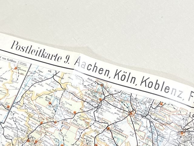 Original 1938 German Postal Map, Berlin Special Edition — image 8