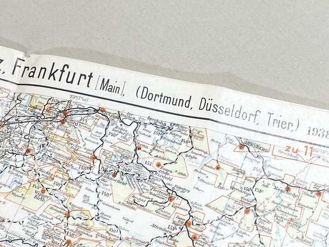 Original 1938 German Postal Map, Berlin Special Edition — image 9