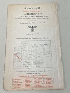 Original 1938 German Postal Map, Berlin Special Edition