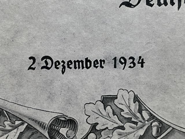 Original 1934 German Bowling Association (DKB) Winter Relief Certificate of Honor — image 7
