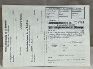 Original 1937 German NSDAP LARGE Enameled Signs Order Form, emaillierte Haustafel