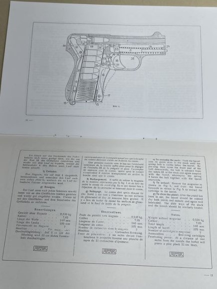 REPRINT - German Manual for the 'Schwarzlose 1909' Pistol — image 5