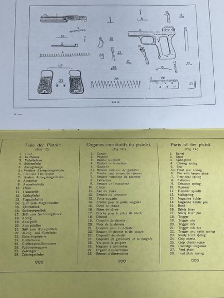 REPRINT - German Manual for the 'Schwarzlose 1909' Pistol — image 6