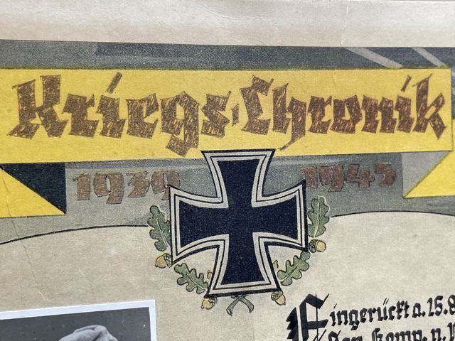 EARLY POSTWAR German Soldier's Service Print, Medical Oberschütze — image 3