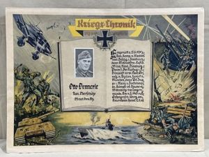 EARLY POSTWAR German Soldier's Service Print, Medical Oberschütze
