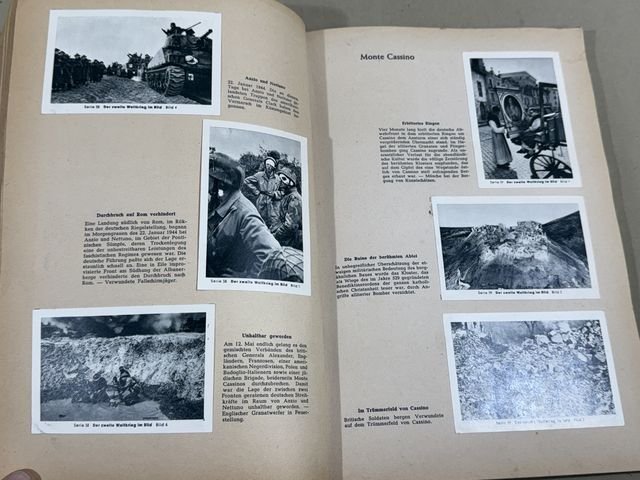 POST-WWII 1950's Era German Cigarette Card Album Set, The 2nd World War in Photographs — image 11
