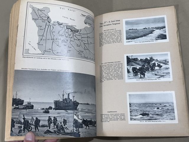 POST-WWII 1950's Era German Cigarette Card Album Set, The 2nd World War in Photographs — image 12