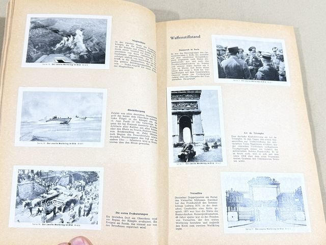 POST-WWII 1950's Era German Cigarette Card Album Set, The 2nd World War in Photographs — image 5